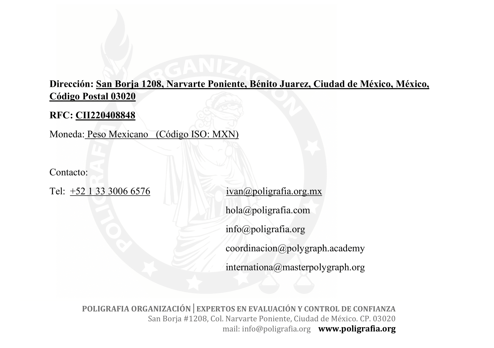 Datos Bancarios POLIGRAFIA - INTERNACIONALES-2